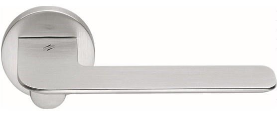Дверная ручка на круглом основании COLOMBO Slim FF11RSB-CM матовый хром 2594 - фото 13137