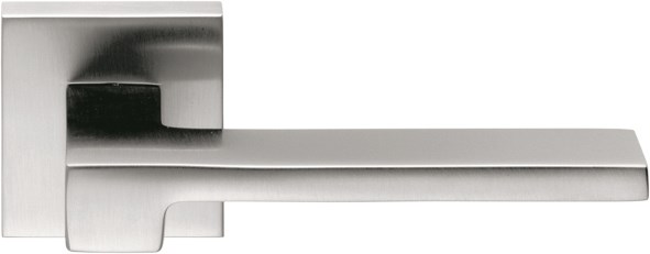 Дверная ручка на квадратном основании COLOMBO Zelda MM11RSB-CM матовый хром 2628 - фото 13207