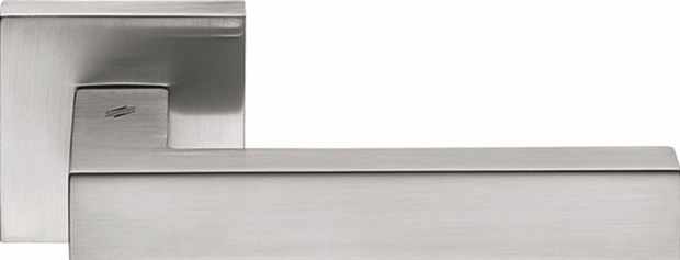 Дверная ручка на квадратном основании COLOMBO Elesse BD21RSB-CM матовый хром 2632 - фото 13221