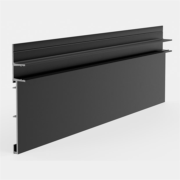 Плинтус скрытого монтажа Pro Design Combo 603 Черный Анодированный 98.6x14.5x2700 1739 - фото 18117