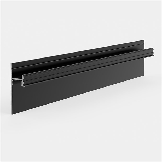 Теневой плинтус скрытого монтажа Pro Design Panel 7209 Черный Муар RAL 9005 52x17.5x2700 2778 - фото 18214