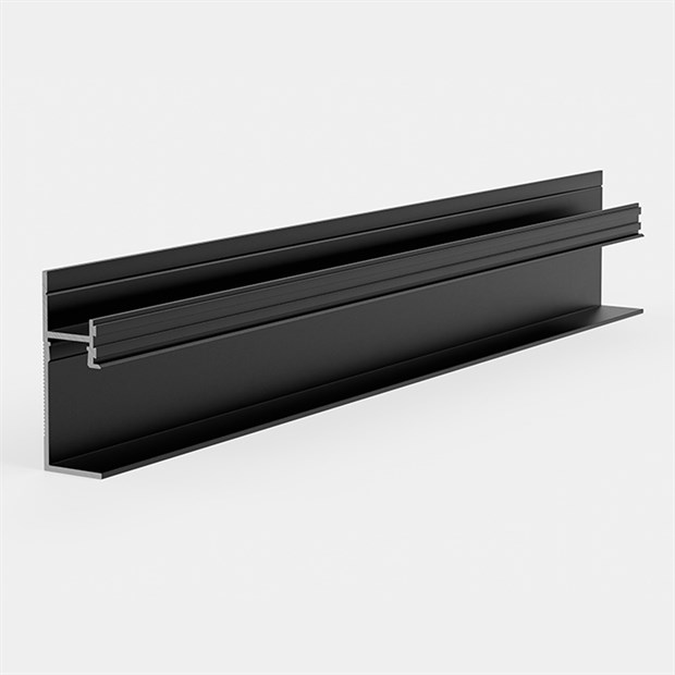 Теневой плинтус скрытого монтажа Pro Design Panel 7210 Черный Муар RAL 9005 48.5x17.5x2700 2780 - фото 18244