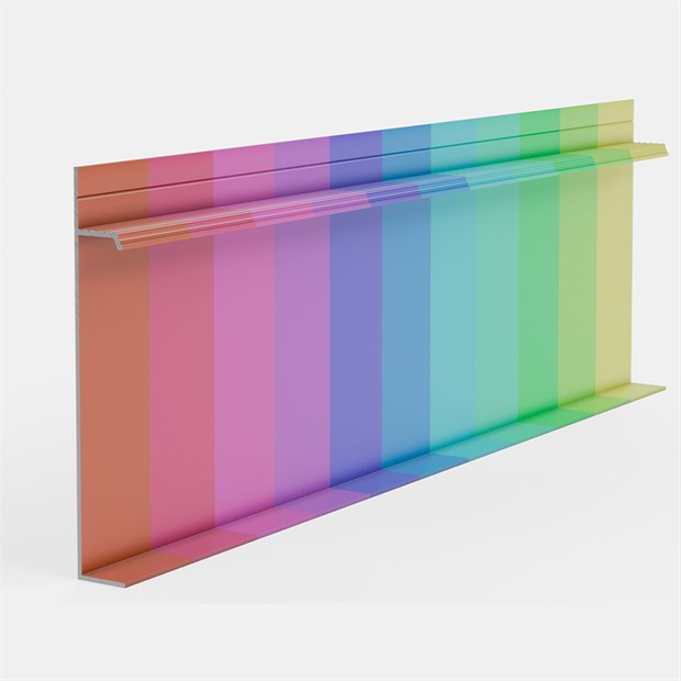 Плинтус скрытого монтажа Pro Design Universal 235 (крашенный по RAL) 100x14.5x2700 2698 - фото 18262