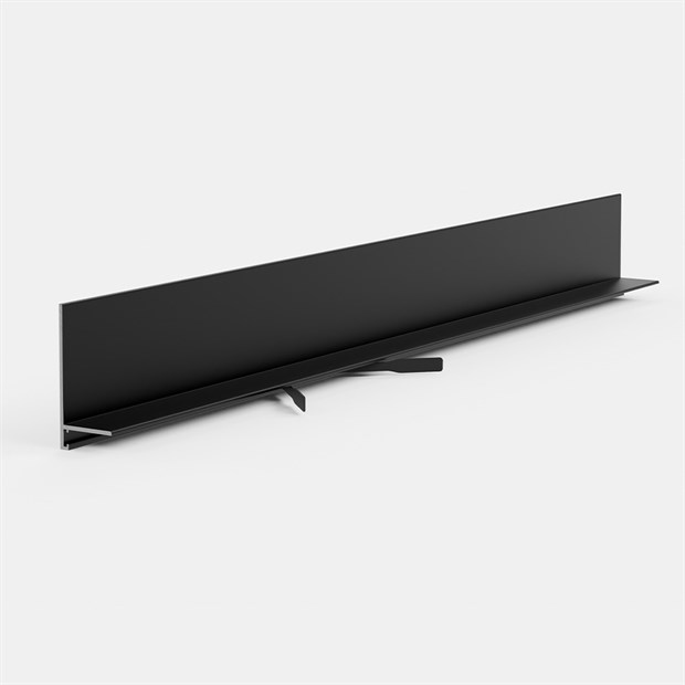 Щелевой плинтус Pro Design Mini L 601 Черный муар 35x15.5x2700 1742 - фото 18403