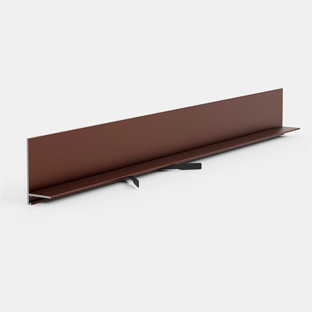 Щелевой плинтус Pro Design Mini L 601 Анодированный коньяк 35x15.5x2700 1743 - фото 18415