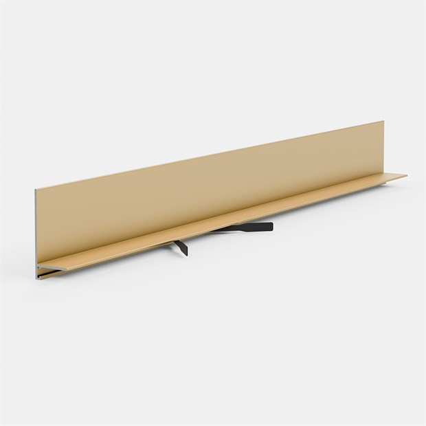 Щелевой плинтус Pro Design Mini L 601 Анодированный шампань 35x15.5x2700 1744 - фото 18421