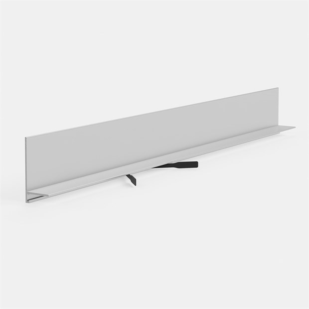 Щелевой плинтус Pro Design Mini L 601 Белый под покраску 35x15.5x2700 1745 - фото 18427