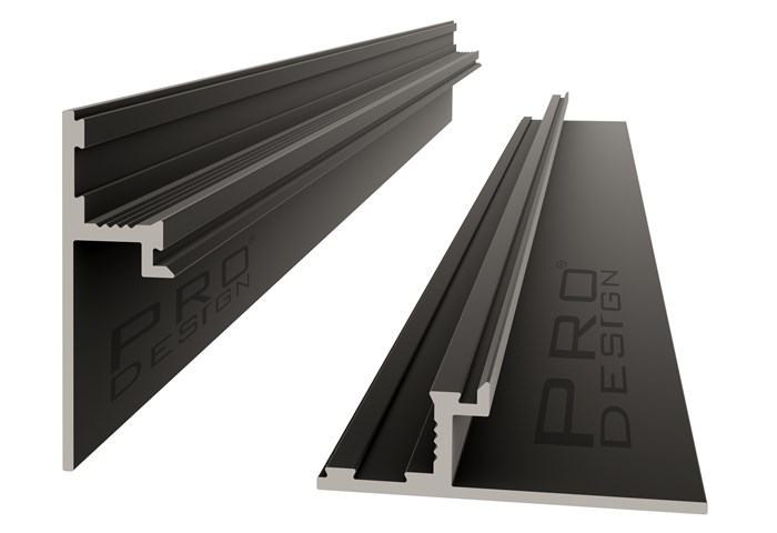 Теневой плинтус Pro Design 1269 Черный Муар RAL 9005 31.8x10x2700 37098 - фото 19866