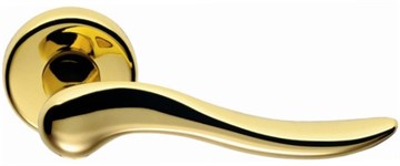 Дверная ручка на круглом основании COLOMBO Peter ID11RSB-OL полированная латунь 2614