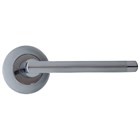 Дверная ручка на круглом основании Inspire ZC-12-L1/S1, глянцевый хром 2439 - фото 12018