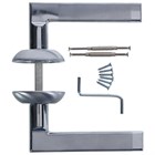 Дверная ручка на круглом основании Inspire ZC-12-L1/S1, глянцевый хром 2439