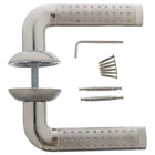 Дверная ручка на круглом основании Inspire ZC-29-D1/H1, матовый никель 2440