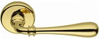 Дверная ручка на круглом основании COLOMBO Ida ID31RSB-OL полированная латунь - фото 13172