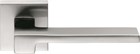 Дверная ручка на квадратном основании COLOMBO Zelda MM11RSB-CM матовый хром 2628 - фото 13207