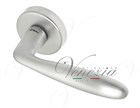 Дверная ручка на круглом основании Fratelli Cattini "DROP" 7-CS матовый хром 2643 - фото 13243