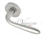 Дверная ручка на круглом основании Fratelli Cattini "GOCCIA" 7-CS матовый хром 2645 - фото 13249