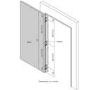 Скрытая петля K2000 Twist Мат.хром с системой автоматического закрывания 2745