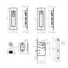 Замок для раздвижных дверей Armadillo SH011 URB MWSC-33 Итальянский тисненый 2754