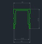 Декоративный стеновой профиль Pro Design 536 Черный 2822