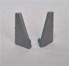 Комплект заглушек плинтуса Pro Design 570 серый RAL 7047 3156