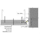 Теневой потолочный профиль Pro Design Gipps 594 Черный 1736