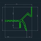 Теневой потолочный профиль Pro Design Gipps 594 Черный 1736