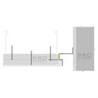 Парящий потолочный профиль Pro Design Gipps 602 Черный 1746