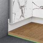 Теневой плинтус алюминиевый скрытого монтажа Pro Design Panel 7208 Белый под покраску 46x18x2700 2782