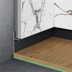 Теневой плинтус алюминиевый скрытого монтажа Pro Design Panel 7208 Черный Муар 46x18x2700 2770