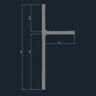 Теневой плинтус алюминиевый скрытого монтажа Pro Design Panel 7208 Анодированный 46x18x2700 2771