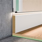 Микроплинтус напольный Pro Design 323 Чёрный Муар RAL 9005 98.6x14.5x2700 2768