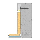 Микроплинтус напольный Pro Design 323 (не анод. алюминий) 98.6x14.5x2700 2687