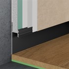 Теневой плинтус алюминиевый скрытого монтажа Pro Design 380 Черный Муар RAL 9005 52x17.5x2700 2769