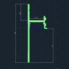 Теневой плинтус алюминиевый скрытого монтажа Pro Design Panel 7209 Анодированный 52x17.5x2700 2772