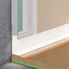 Теневой плинтус алюминиевый скрытого монтажа Pro Design 7210 Белый муар 48.5x17.5x2700 7210W