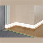 Теневой плинтус алюминиевый скрытого монтажа Pro Design 7210 Белый муар 48.5x17.5x2700 7210W