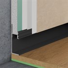 Теневой плинтус алюминиевый скрытого монтажа Pro Design Panel 7210 Черный Муар RAL 9005 48.5x17.5x2700 2780