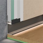 Теневой плинтус алюминиевый скрытого монтажа Pro Design Panel 7210 Черный Муар RAL 9005 48.5x17.5x2700 2780