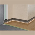 Теневой плинтус алюминиевый скрытого монтажа Pro Design Panel 7210 Черный Муар RAL 9005 48.5x17.5x2700 2780