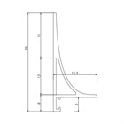 Плинтус алюминиевый Pro Design Corner L 584 Черный 30x15.5x2700 2816