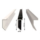 Теневой плинтус алюминиевый Pro Design Slim 723 Черный Муар 10x2700 3340