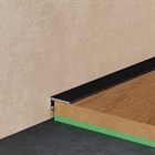 Щелевой плинтус алюминиевый Pro Design MINI 7067 RAL 9005 Черный 6.15x15.5x2700 2764