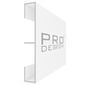 Алюминиевая вставка 1965 для плинтуса Pro Design 2,7 м.п. (12х70 мм) Белый муар 3382 - фото 18834