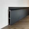 Микроплинтус напольный Pro Design 323 Чёрный Муар RAL 9005 98.6x14.5x2700 2768