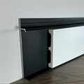 Микроплинтус напольный Pro Design Universal 235 (Черный Муар RAL9005) 100x14.5x2700 2723