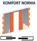 Кассета KOMFORT NORMA (под гипсокартон) для двух дверей 2000 мм 1809