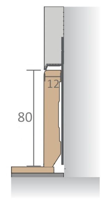 МДФ вставка в плинтус Pro Design 70 мм (матовая эмаль по RAL)