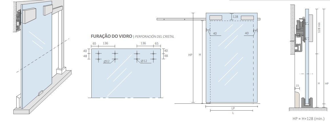 Комплект фурнитуры  SLIDE GLASS